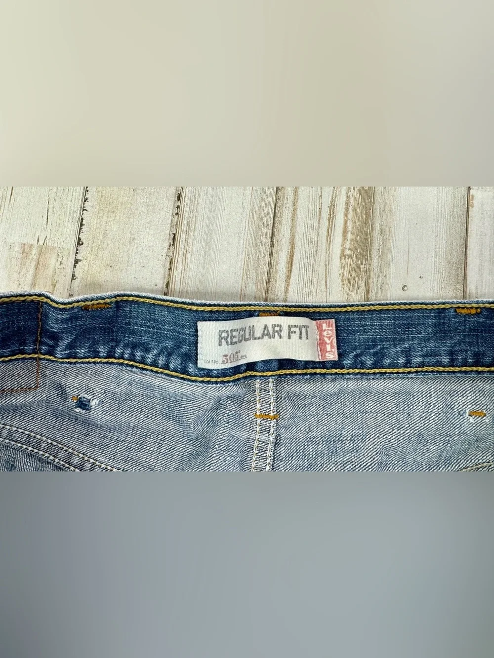Vintage Levis 505 Pants Jeans Men 40x30 Denim Stretch Blue Straight
